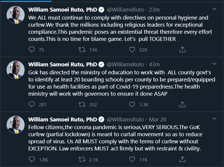 20 boarding schools in all counties to be equipped as health facilities – DP Ruto