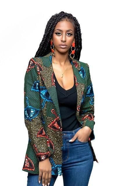 Ankara and denim styles (Pinterest)