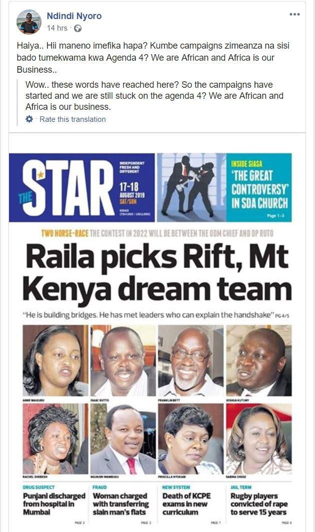 Jubilee MPs from both team Tangatanga and Kieleweke declare their stand on Raila's super-alliance