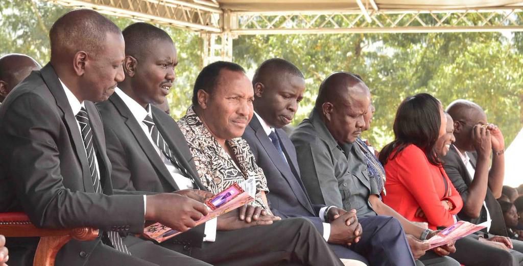 File image of DP William Ruto, Governor Jackson Mandago, Ferdinand Waititu, Stephen Sang and MP Justus Kizito Sang has called for thorough investigations into an alleged plot to assasinate the DP