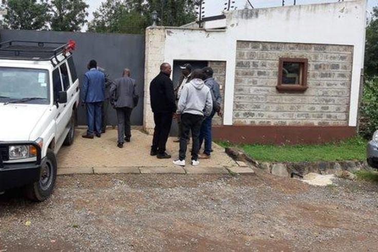 Detectives at Rashid Echesa's Karen Home