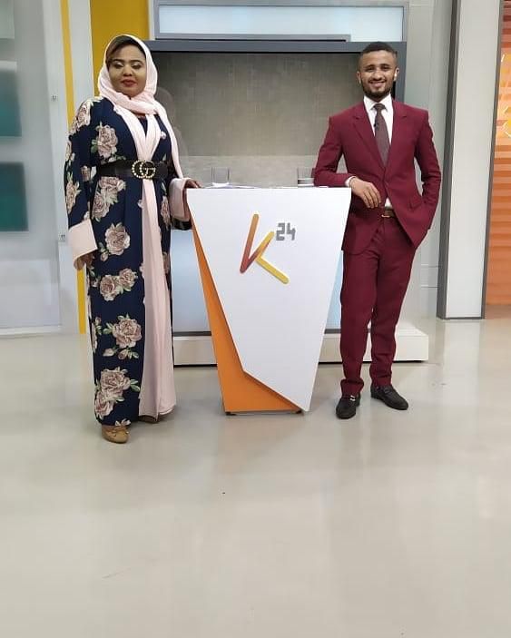 Mwanaisha Chidzuga and Ahmed Bhalo. Anchor Ahmed Bhalo breaks silence after exit from K24