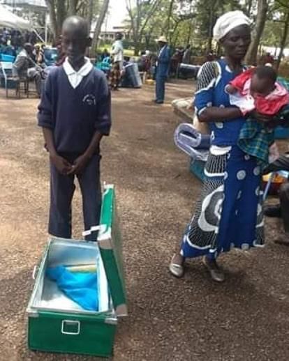 Jalang’o comes to the rescue of form one student who reported to school with an empty metal Box (Photos)