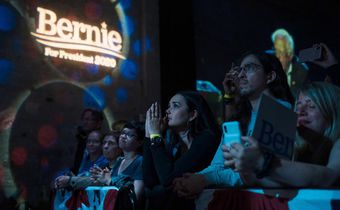 Bernie Sanders After Dark: Inside His First 'Grassroots Fundraiser'