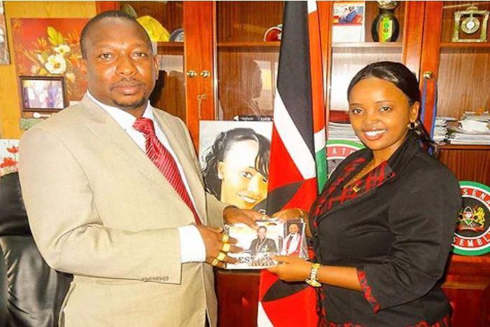 File image of Rev Lucy Natasha with Mike Sonko