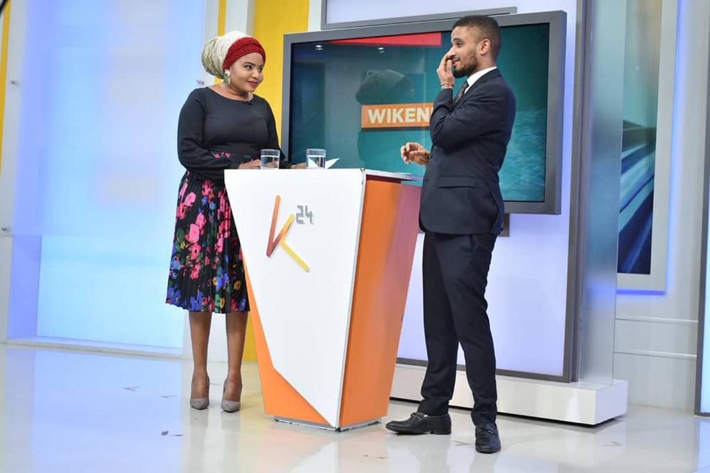 Mwanaisha Chidzuga and Ahmed Bhalo. Anchor Ahmed Bhalo breaks silence after exit from K24