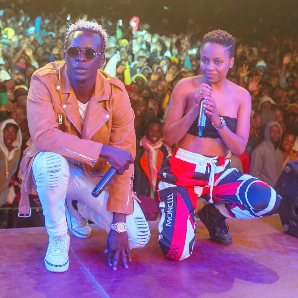 Singer Willy Paul with Nandy.