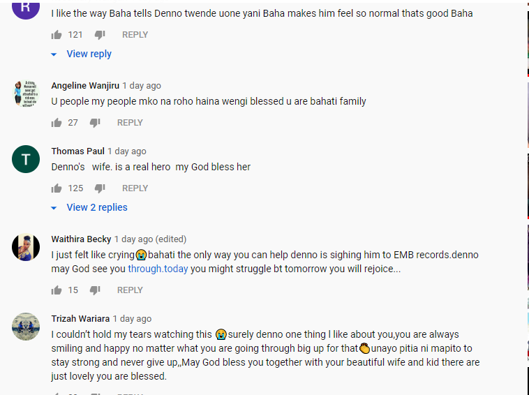 Fans shower gospel singer Denno’s wife with Praises after emotional story on Bahati Reality