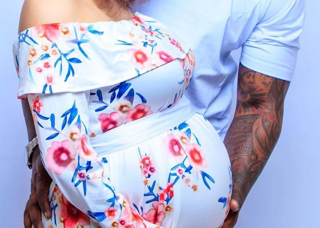 Rapper Khaligraph Jones with his new Born Baby Amila