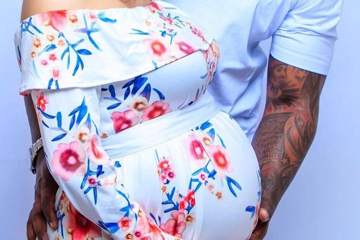 Rapper Khaligraph Jones with his new Born Baby Amila