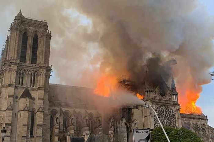 Notre Dame, the University, knows what it's like to be devastated by fire