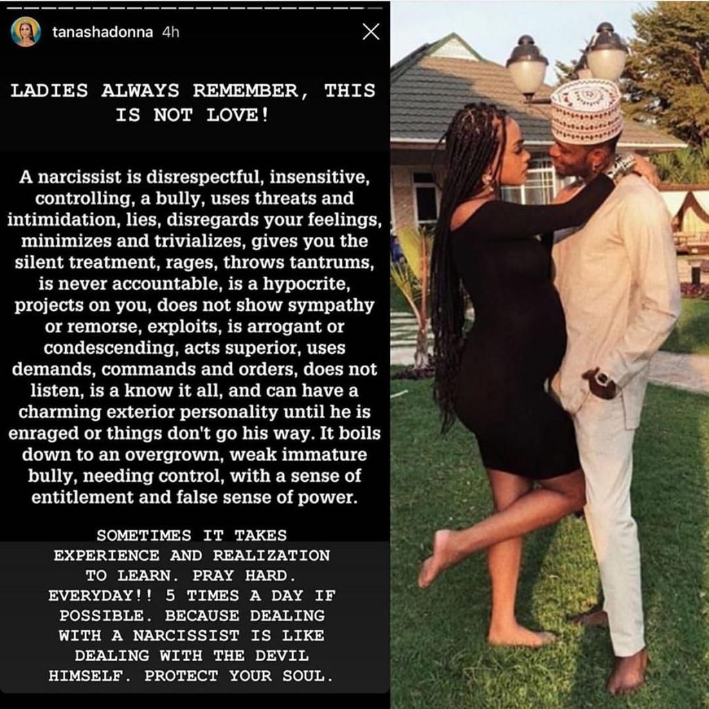 Tanasha Donna unfollows Diamond and his family as breakup reports go viral