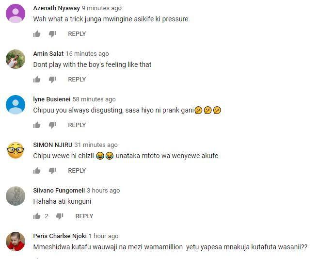 Reaction on Alvindo prank