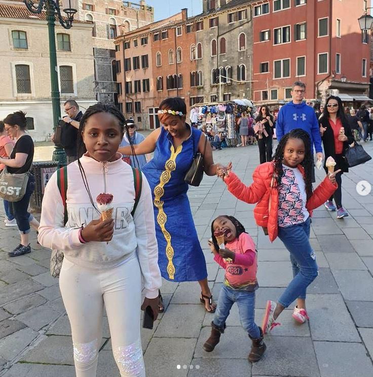Massawe Japanni goes on an exotic vacation In Italy with family (Instagram)