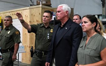 Pence defends conditions at migrant detention centers in Texas