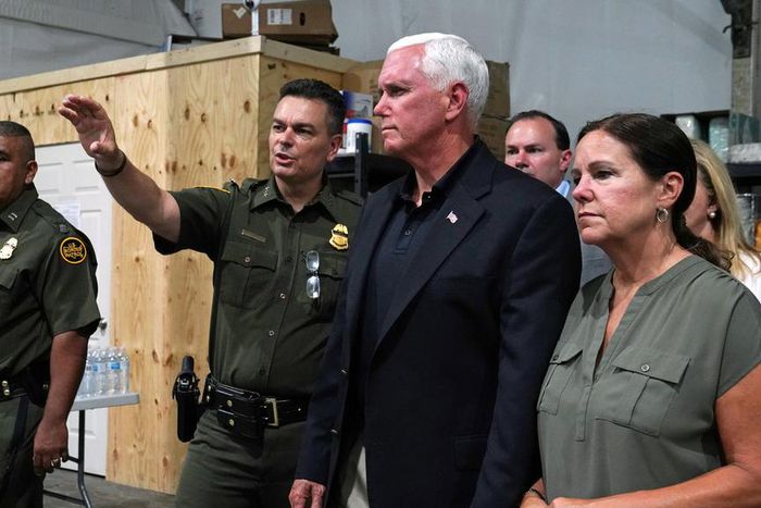 Pence defends conditions at migrant detention centers in Texas