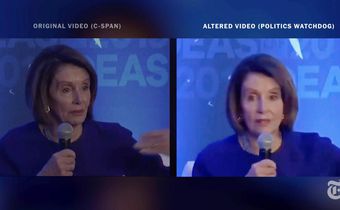 Distorted videos of Nancy Pelosi spread on Facebook and twitter, helped by Trump
