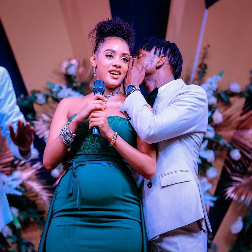 Diamond Platnumz with Tanasha Donna (Instagram)