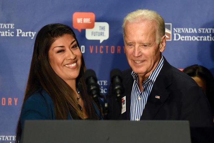 Biden says he did not act inappropriately with Lucy Flores