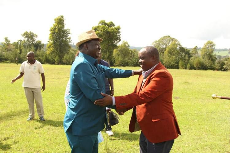 Raila makes maiden grand entry into DP Ruto’s home turf since last elections [Photos]