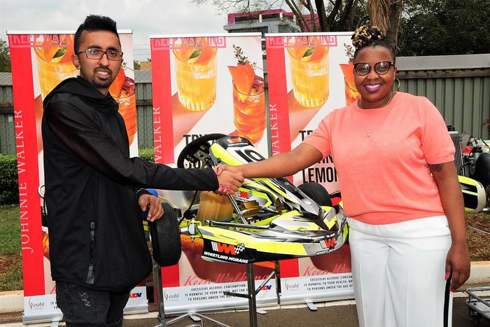 (L-R) Whistling Morans COO Neel Vadgama and EABL Head of International Premium Spirits With Grace Gwaku Nshemeire (1)