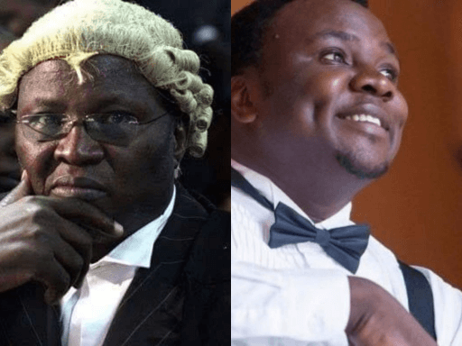 A photo of Assa Nyakundi (left) and that of his late son Joseph