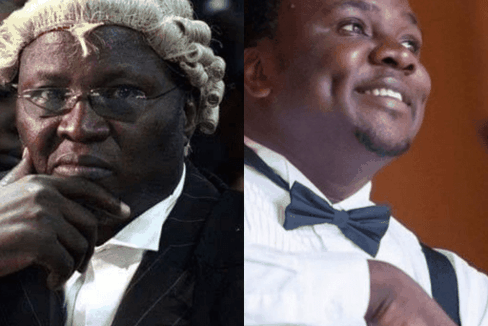 A photo of Assa Nyakundi (left) and that of his late son Joseph