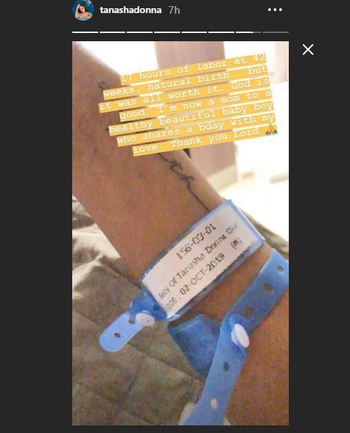 Tanasha Donna’s message after 17 hours of Labour