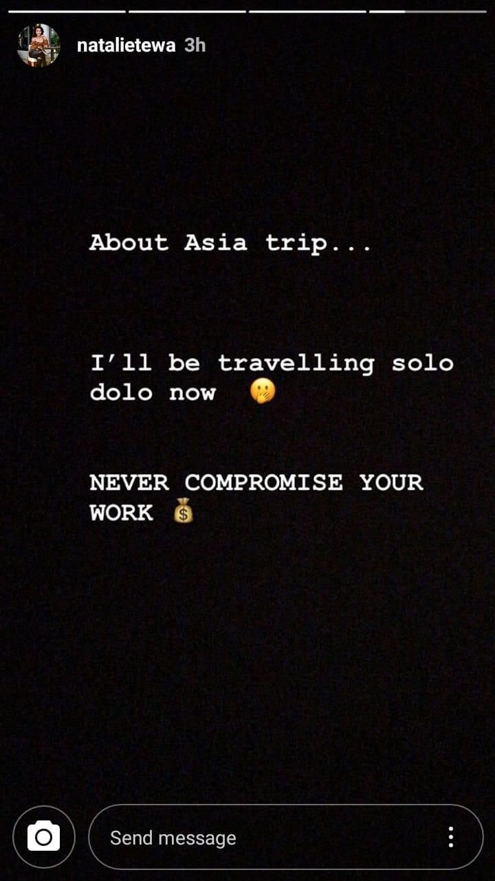 Natalie Tewa's post on break up