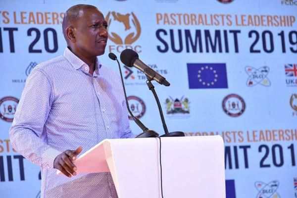 File image of Deputy President William Ruto at the Pastoralists Leadership Summit in Garissa town