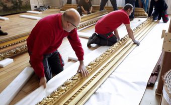 How to Move a Masterpiece? If It's This Big, Very Carefully
