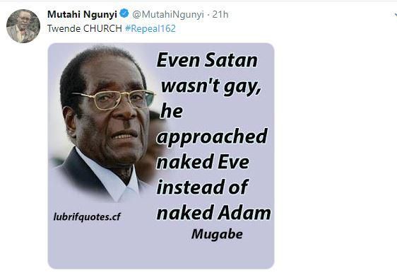 Mutahi Ngunyi's tweet
