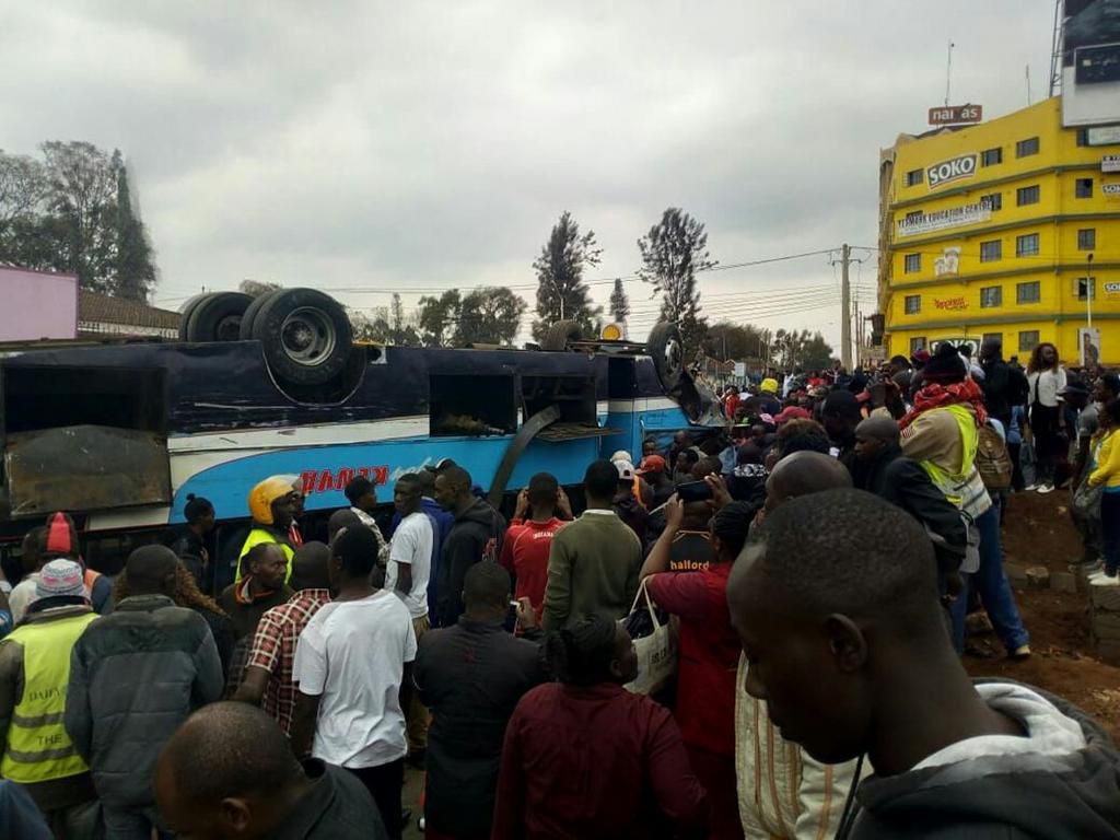 File image of a Joy Kenya bus involved in an accident. Buses belonging to the company have been involved in a series of accidents that raise concerns