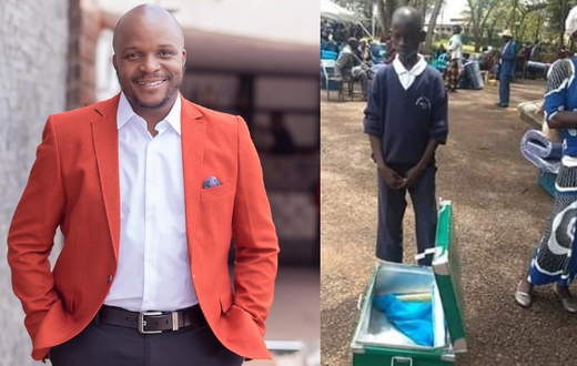 Jalang’o comes to the rescue of form one student who reported to school with an empty metal Box (Photos)