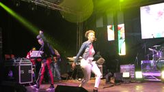 Kwambox and Chiki Kuruka entertaining fans at the Big Deal concert