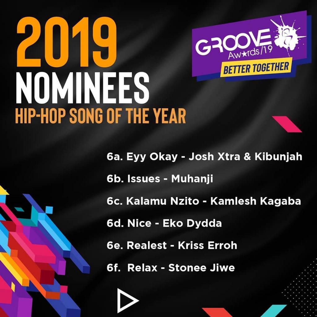 Groove Awards List of Nominees for 2019