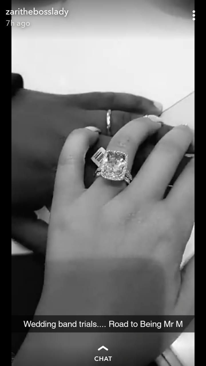 Zari Hassan engagement ring