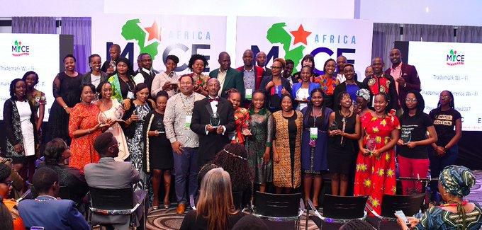 Prominent event organizer Chris Kirwa crowned as the Events host of the year 2019 by Africa MICE Awards