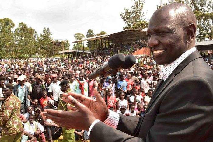 DP Ruto addressing the public in Vihiga County on Friday