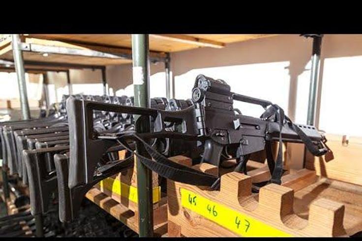 Thieves steal guns from police station and replace them with toy guns