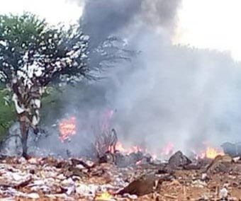 Plane crashes killing passengers