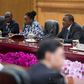 President Uhuru Kenyatta during talks with China's President Xi Jinping (PSCU)