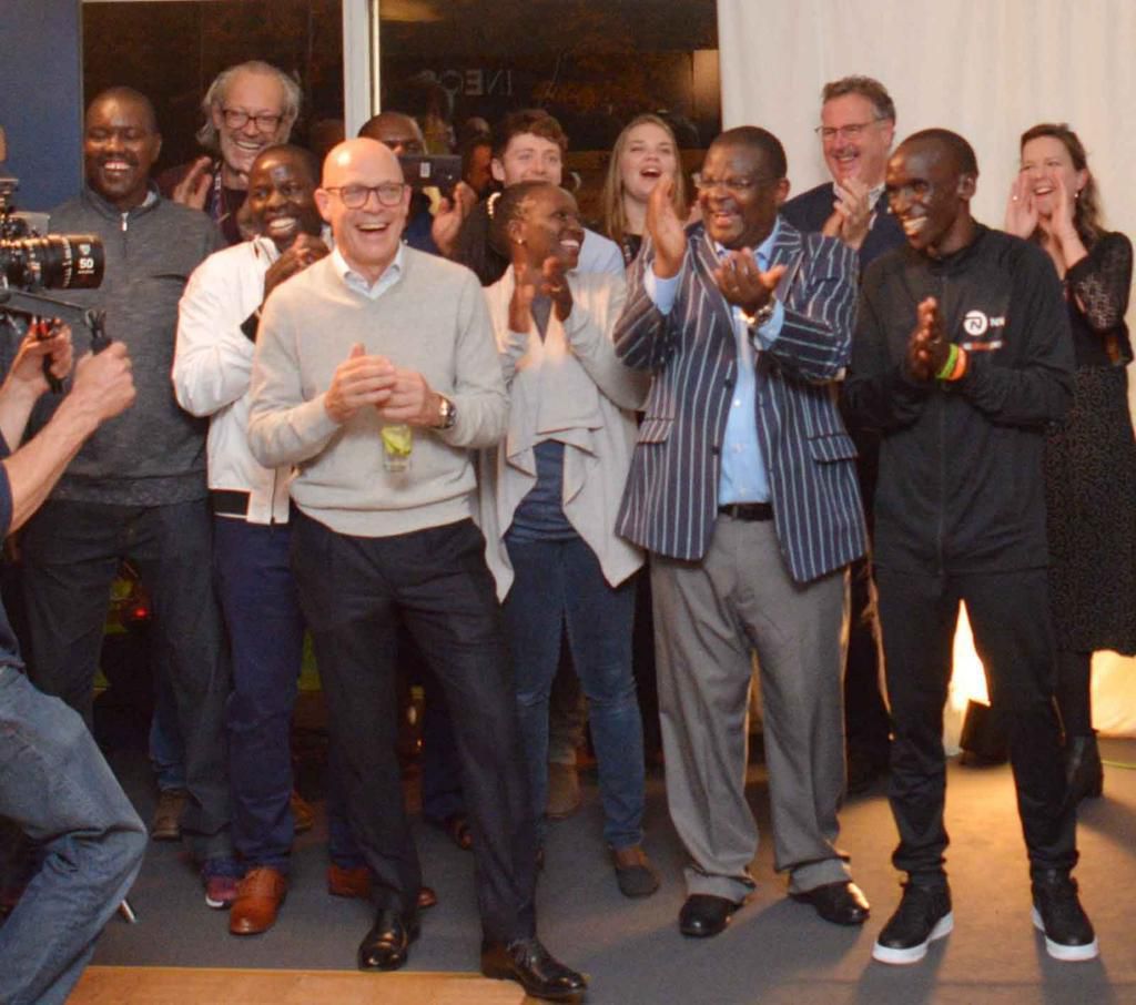 DP Ruto parties with Eliud Kipchoge in Vienna after historic INEOS 1:59 challenge victory