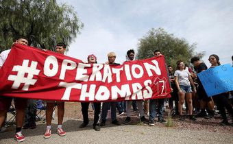 Arizona students protest border patrol detention of classmate