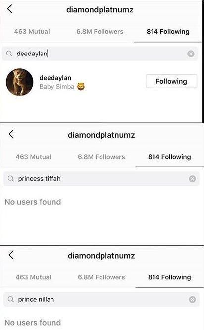 Diamond unfollows Zari’s kids, follows Hamisa's son