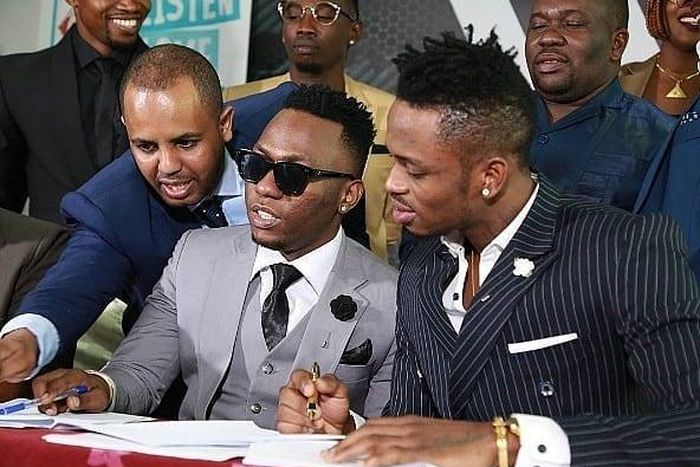 Sallam SK, Diamond and Rich Mavoko. Sallam SK speaks on Rich Mavoko leaving WCB