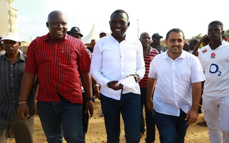 Nick Ruto during the event in Jomvu where he met youth at a meeting organized by Mohamed Abdalla on 01 September 2019