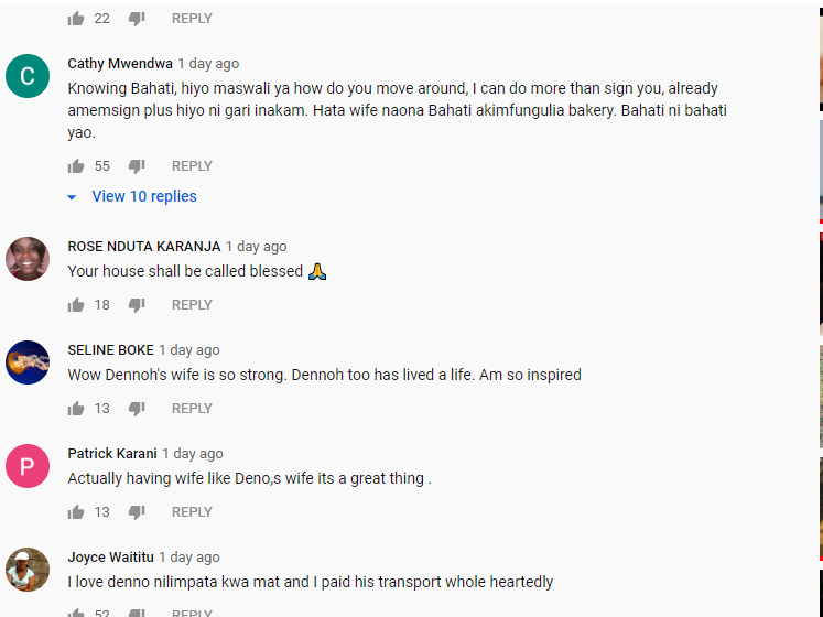 Fans shower gospel singer Denno’s wife with Praises after emotional story on Bahati Reality