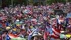 Demonstrators Shut Down Traffic in San Juan