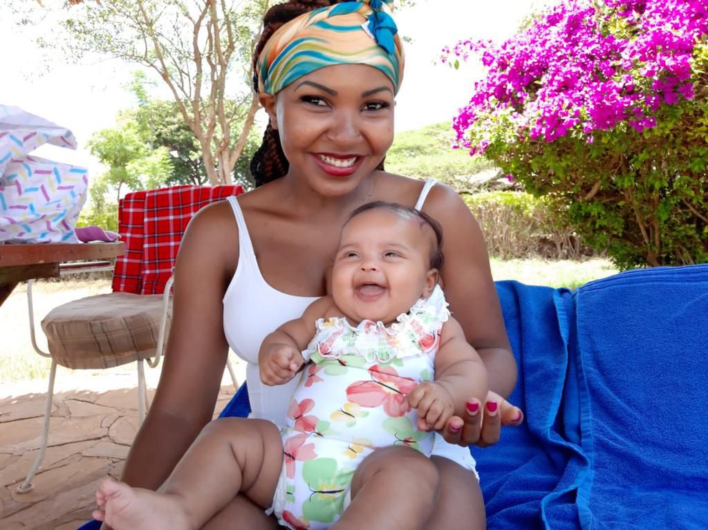 Carlz with her daughter Nyla